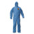 A20 Elastic Back Wrist/ankle Hooded Coveralls, Large, Blue, 24/carton