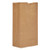 Grocery Paper Bags, 20 Lbs Capacity, #20, 8.25"w X 5.94"d X 16.13"h, Kraft, 500 Bags