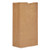 Grocery Paper Bags, 57 Lbs Capacity, #20, 8.25"w X 5.94"d X 16.13"h, Kraft, 500 Bags