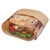Dubl View Sandwich Bags, 2.35 Mil, 9.5" X 2.75", Natural Brown, 500/carton