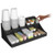 Mind Reader 11-Compartment Coffee Condiment Organizer, 18 1/4 x 6 5/8 x 9 7/8, Black