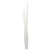 Heavyweight Polypropylene Cutlery, Knife, White, 1000/carton