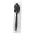 Heavyweight Wrapped Polypropylene Cutlery, Teaspoon, Black, 1,000/carton