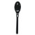 WeGo Spoon Wego Polystyrene, Spoon, Black, 1000/Carton