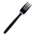 WNA Cutlery For Cutlerease Dispensing System, Fork, 6", Black, 960/Box