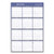 At-A-Glance® Vertical/Horizontal Erasable Quarterly/Monthly Wall Planner, 24 x 36, White/Blue Sheets, 12-Month (Jan to Dec): 2022, Pack of 1
