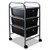 Advantus Portable Drawer Organizer, 13w x 15.38d x 25.88h, Smoke/Matte Gray, 1 Each/Carton