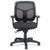 Eurotech Apollo Multi-function Mesh Task Chair, Supports Up to 250 lb, 18.9" to 22.4" Seat Height, Silver Seat/Back, Black Base, 1 Each/Carton