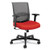 HON® Convergence Mid-back Task Chair, Swivel-tilt, Supports Up to 275 lb, 16.5" to 21" Seat Height, Red Seat, Black Back/Base, 1/Carton