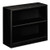 HON® Metal Bookcase, Two-shelf, 34-1/2w x 12-5/8d x 29h, Black, 1/Carton
