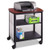 Safco® Impromptu Machine Stand, One-shelf, 26.25w x 21d x 26.5h, Black/Cherry, 1 Each/Carton