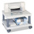 Safco® Wave Design Printer Stand, Two-shelf, 20w x 17.5d x 11.5h, Charcoal Gray, 1 Each/Carton