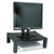 Kantek Two-Level Monitor Stand, 17" x 13.25" x 3.5" to 7", Black, Supports 50 lbs