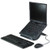 3M™ Vertical Notebook Computer Riser With Cable Management, 9" X 12" X 6.5" To 9.5", Black/charcoal Gray, Supports 20 Lbs