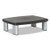 3M™ Adjustable Height Monitor Stand, 15" X 12" X 2.63" To 5.78", Black/silver, Supports 80 Lbs