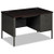 HON® Metro Classic Series Right Pedestal Desk, 48" x 30" x 29.5", Mahogany/Charcoal, 1 Each/Carton