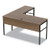 Linea Italia® Urban Series L- Shaped Desk, 59" x 59" x 29.5", Natural Walnut, 1 Each/Carton