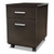 Trento Line Mobile Pedestal File, Left Or Right, 2-drawers: Box/file, Legal/letter, Mocha, 16.5" X 19.75" X 23.63"