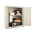 Assembled 42" High Heavy-duty Welded Storage Cabinet, Two Adjustable Shelves, 36w X 18d, Putty