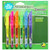 Ticonderoga emphasis fluorescent highlighters, pocket style with clip, chisel tip, assorted colors, 6-pack (48008)