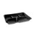 Pactiv Foam School Trays, 5-compartment, 8.25 X 10.25 X 1, Black, 500/carton