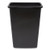 Open Top Indoor Trash Can, 10.25 Gal, Plastic, Black