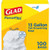 Glad Garbage Bag Tall Kitchen White 13 Gallon, 100 Count, 4 Per Case