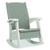 Rocking Chair with Storage, Supports Up to 375 lb, 17.25" Seat Height, 29.75" x 35" x 40.5", Dove Gray/Ice Cube