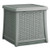 Elements End Table with Storage, Square, 18.75w x 18.75d x 18h, Dove Gray Top, Dove Gray Base