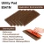 3M Doodlebug Brown Scrub Strip Pad 8541 4 5/8" x 10" 5-Pack 8541N