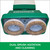 Bissell BigGreen BGFS5000 Portable Two Brush Floor Scrubber & Polisher, Polypropylene, 13"" W x 7"" D x 44"" H, White & Green