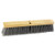 Boardwalk® Floor Brush Head, 3" Gray Flagged Polypropylene Bristles
