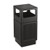 Canmeleon Side-open Receptacle, Square, Polyethylene, 38 Gal, Textured Black