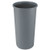 Untouchable Waste Container, Round, Plastic, 22 Gal, Gray