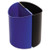 Desk-side Recycling Receptacle, 3 Gal, Black/blue