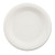 Paper Dinnerware, Plate, 6" Dia, White, 125/pack