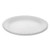 Unlaminated Foam Dinnerware, Plate, 9" Dia, White, 500/carton