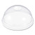 Ultra Clear Dome Cold Cup Lids, Fits 16 Oz To 24 Oz Cups, Pet, Clear, 100/pack