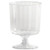 Classic Crystal Plastic Wine Glasses On Pedestals, 5 Oz, Clear, Fluted, 10/pack, 24 Packs/carton