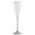 Classicware One-piece Champagne Flutes, 5 Oz, Clear, Plastic, 10/pack, 10 Packs/carton