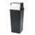 Reflections Push Top Square Receptacle, Steel, 21 Gal, Black/chrome