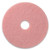 Americo Remover Burnishing Pads, 27" Diameter, Pink