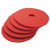 Boardwalk Buffing Floor Pads, 18" Diameter, Red