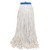 Mop Head, Lie-flat Head, Cotton Fiber, 24oz., White, 12/carton