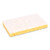Scrubbing Sponge, Light Duty, 3.6 X 6.1, 0.7" Thick, Yellow/white, Individually Wrapped, 20/carton