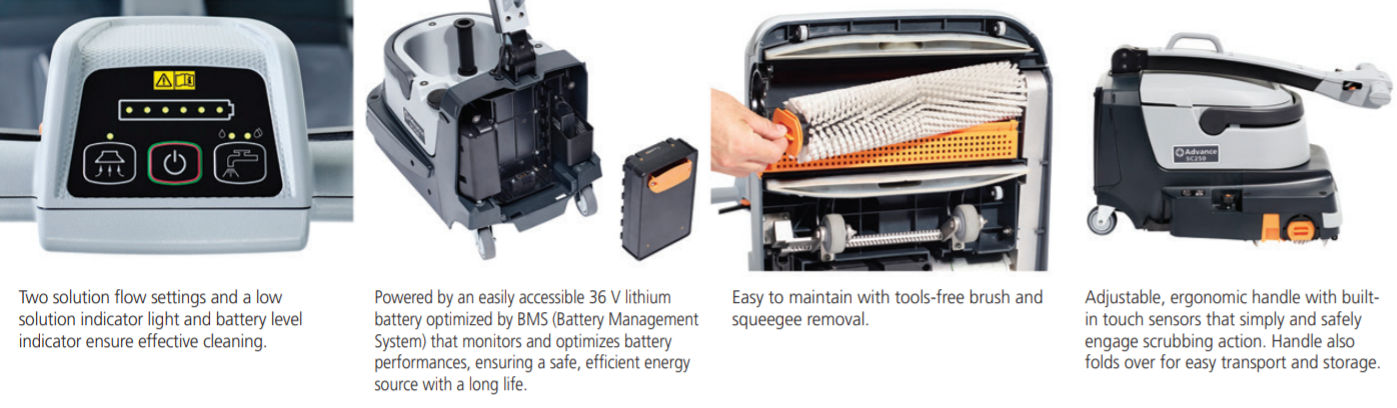 Advance SC250 Battery Micro Scrubber