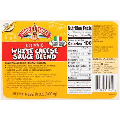 Land O' Lakes Ultimate Creamy White Cheese Sauce, 106 Ounce, 6 Per Case