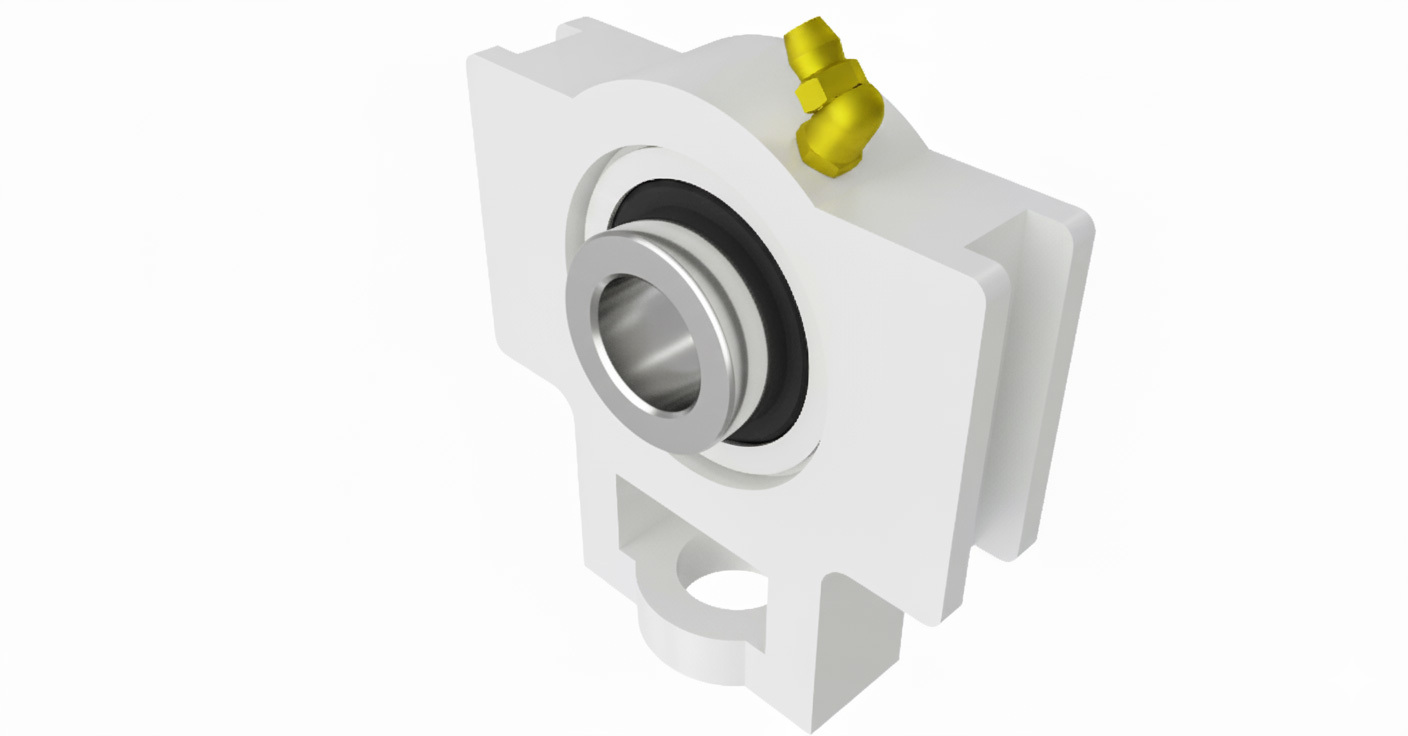 SUPPORTO UCT 204 PLASTICA BIA INOX
