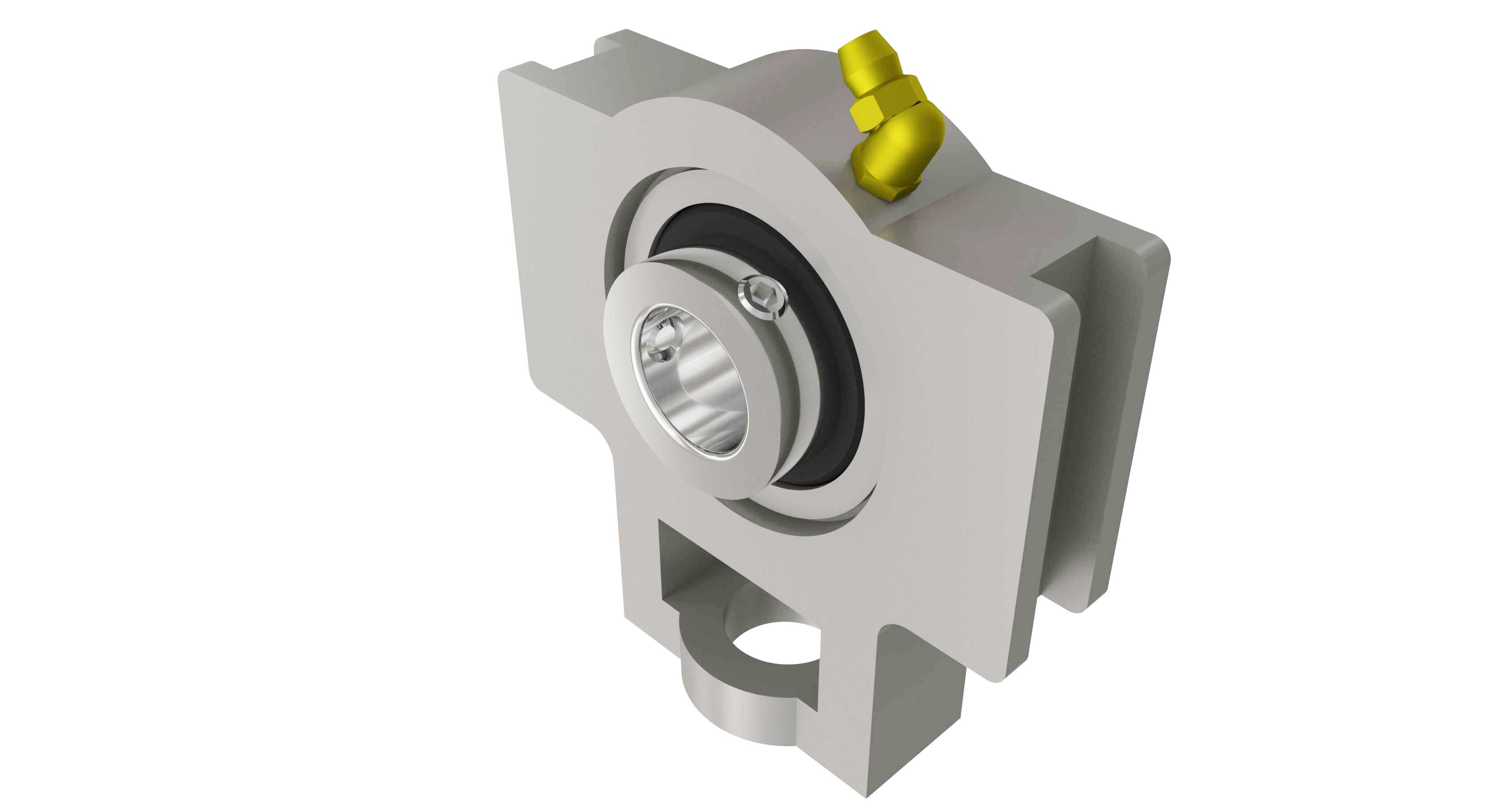 SUPPORTO UCT 204 PLASTICA BIA+INOX