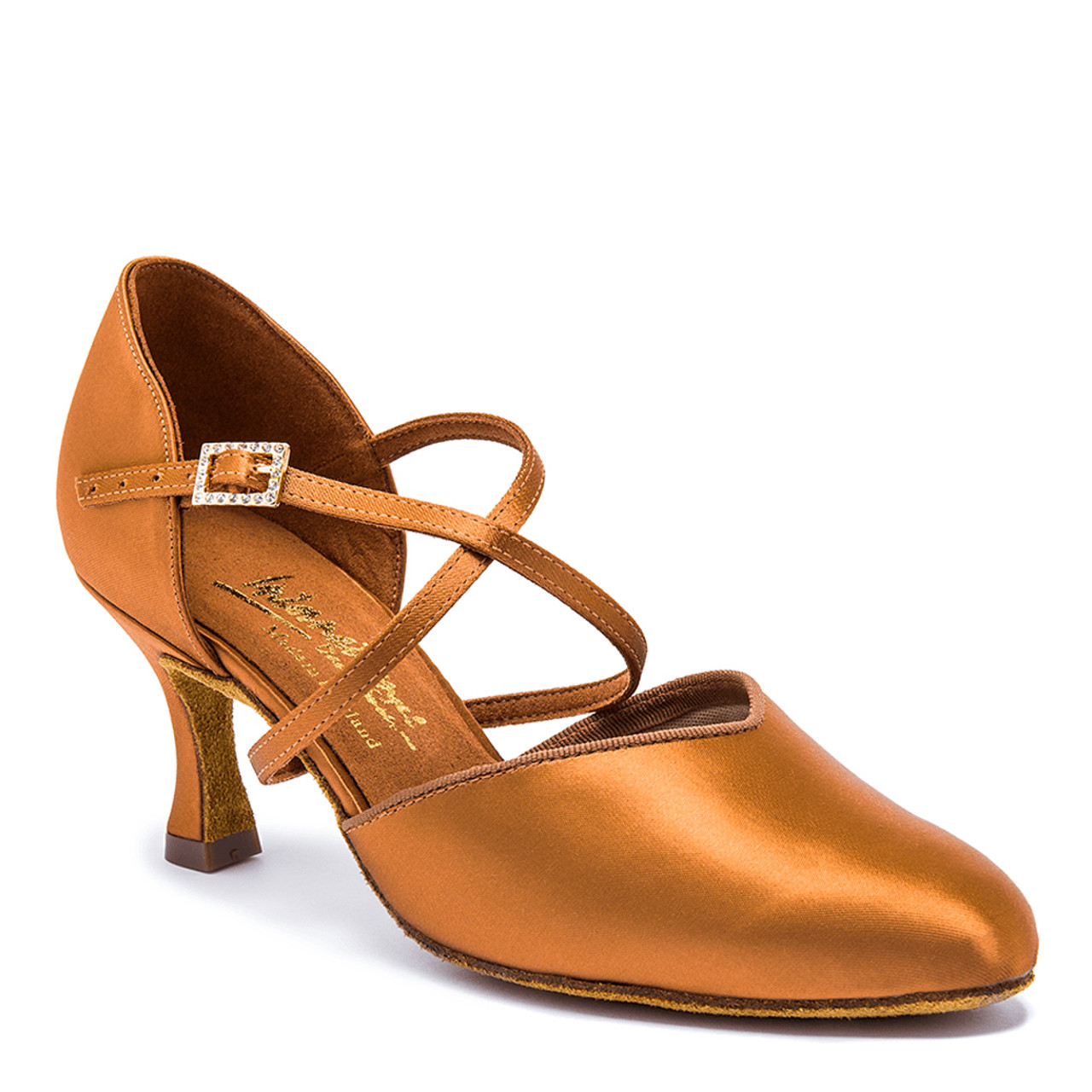 streepje Plantkunde half acht International Dance Shoes | Ladies American Smooth Dance Shoes Online, UK |  American Smooth - Tan Satin